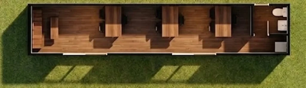 Plano Oficina 30 m² · propuesta 20