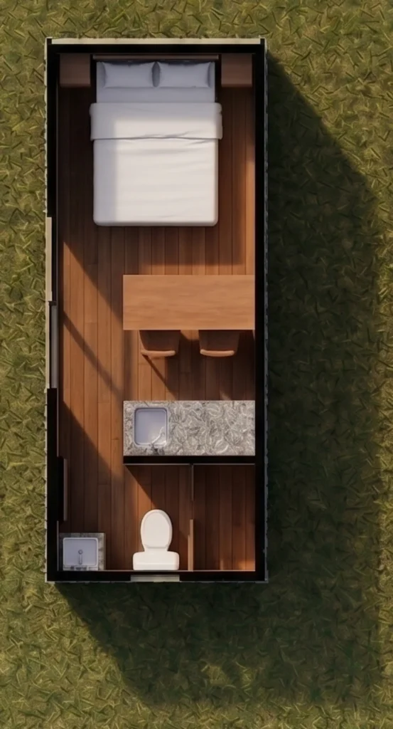 Plano Loft 15 m²