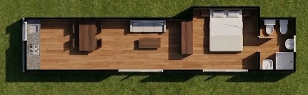 Plano Vivienda 30 m² · propuesta 12