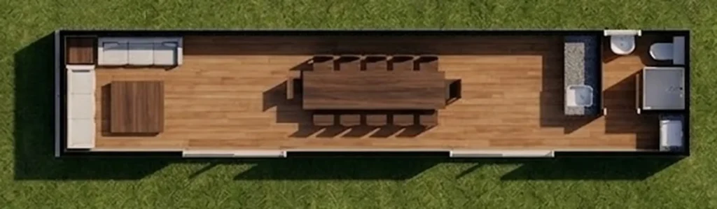 Plano Quincho 30 m² · propuesta 14