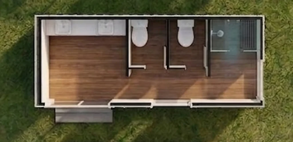 Plano Sanitario 15 m² · propuesta 18